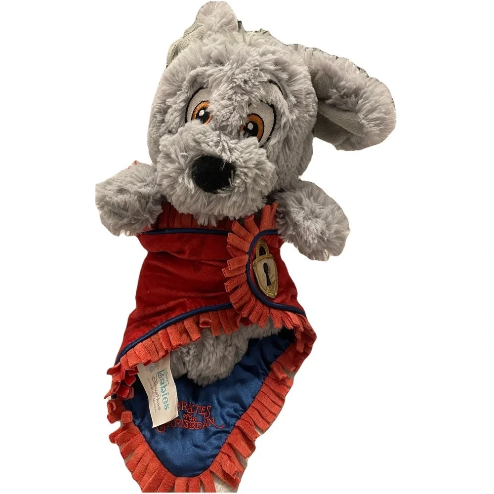 Disney Babies Parks Pirates Of The Caribbean Plush Jailer Dog With Blanket & Key